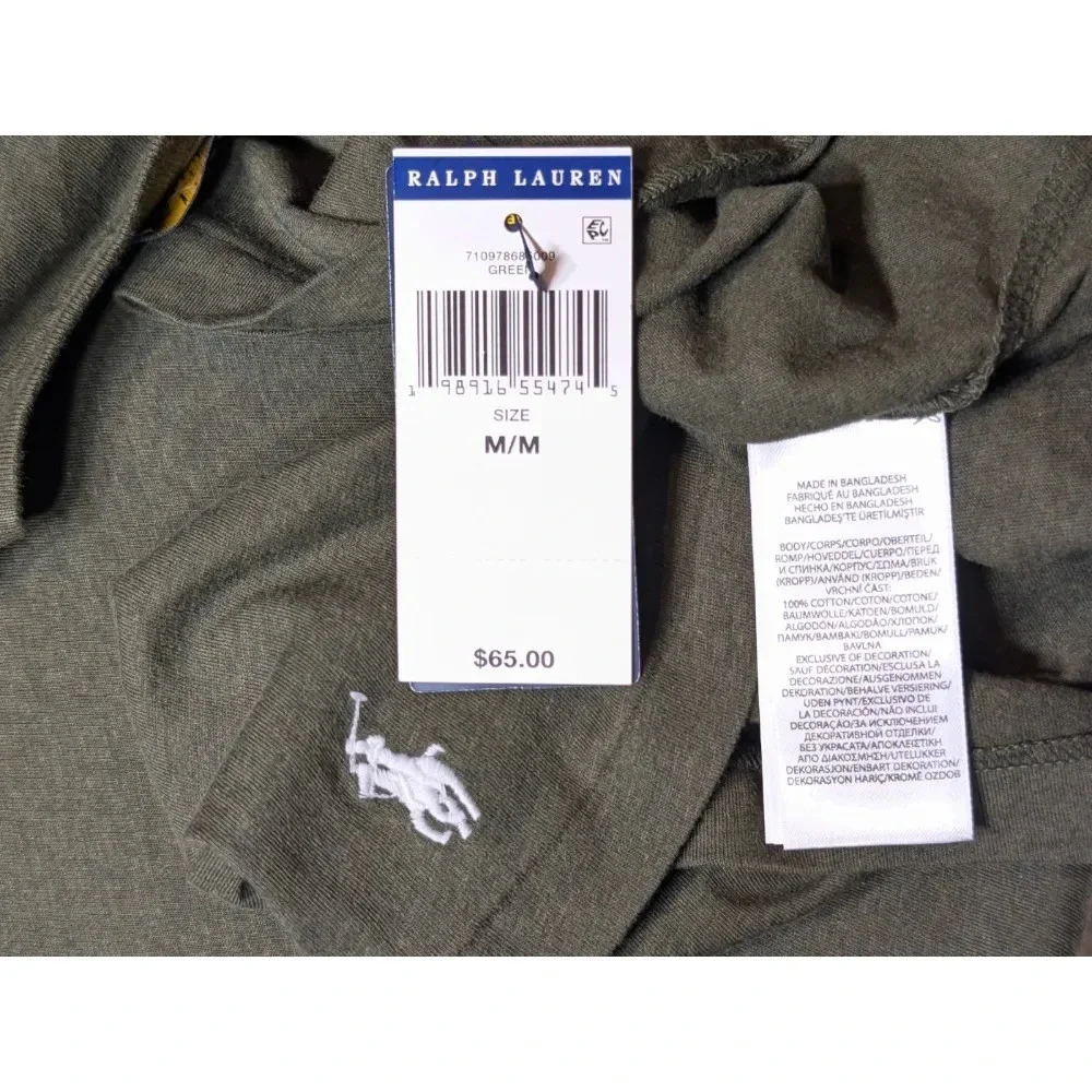 Polo Ralph Lauren Mens Script Logo Cotton T Shirt Sz M Classic Fit NWT $65